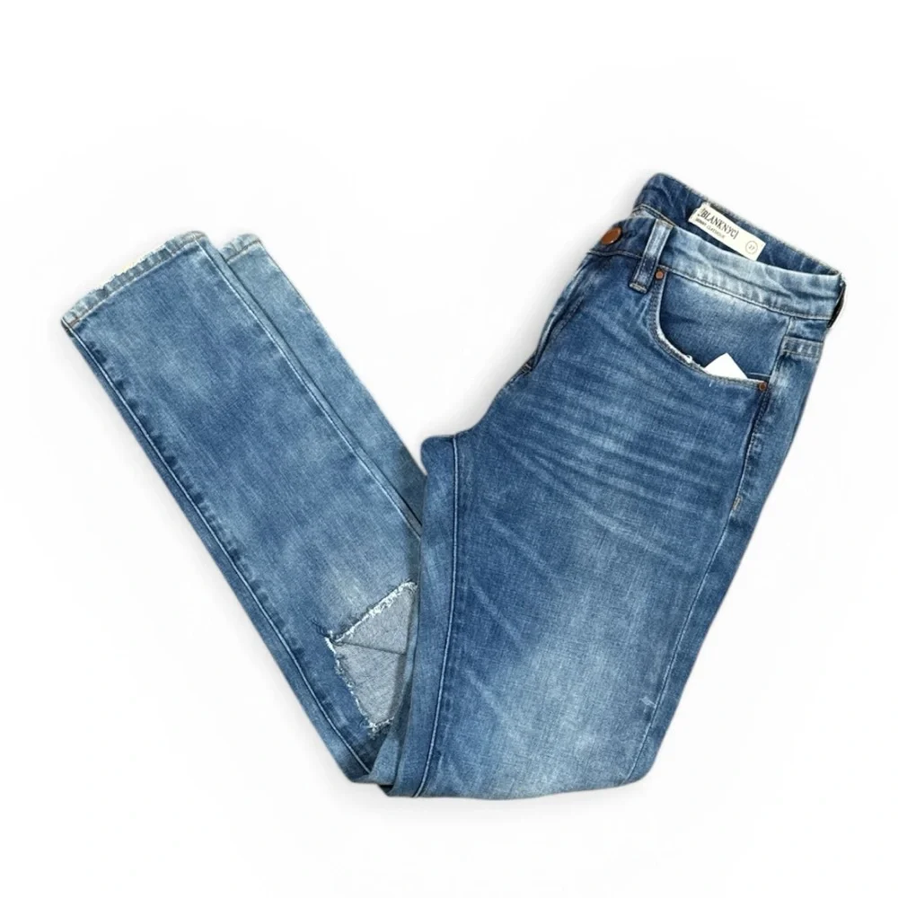 BLANKNYC SKINNY CLASSIQUE DISTRESSED LIGHT WASH CLASSIC DENIM JEANS **NWT**